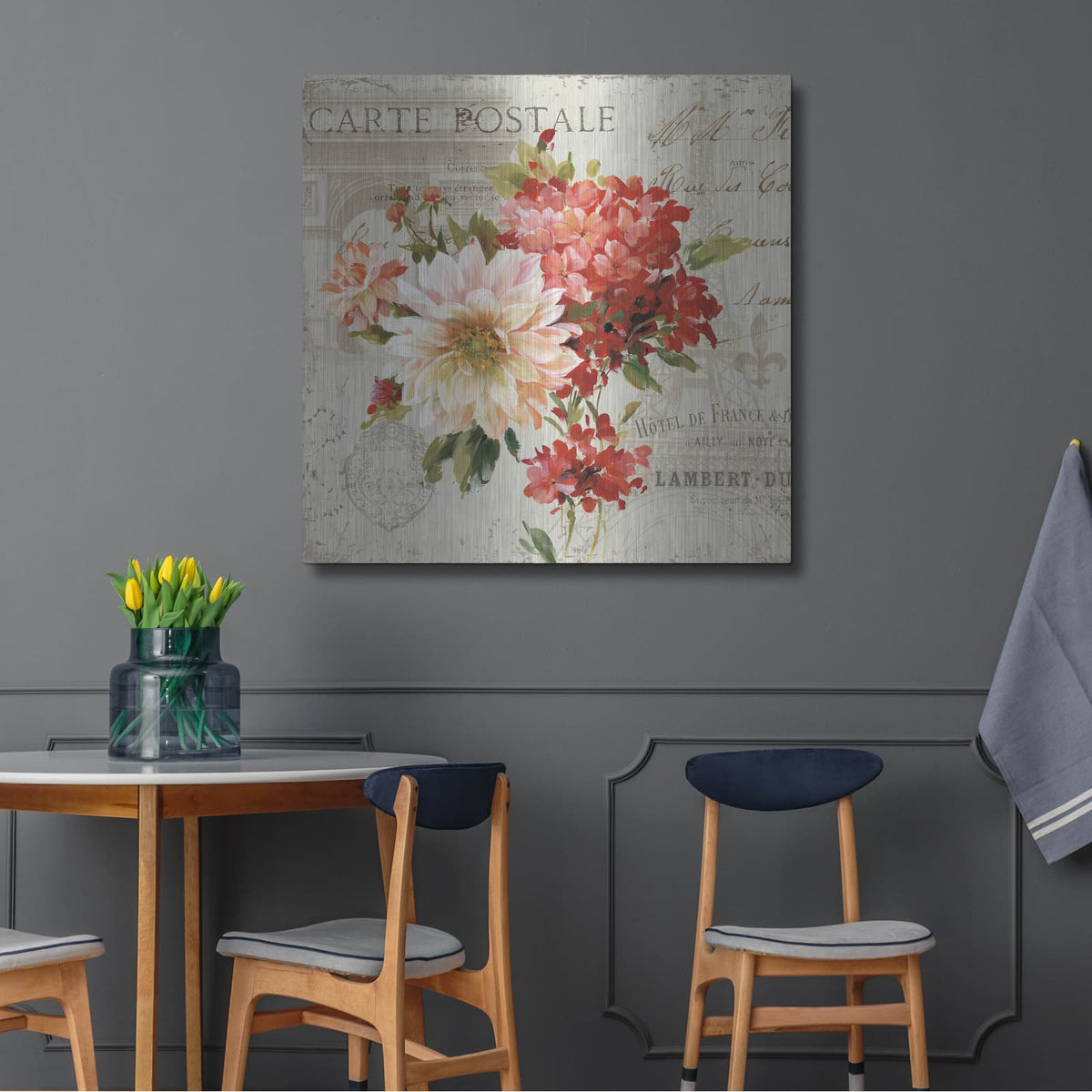 'PS Je Taime Light I' by Lisa Audit – Metal Wall Art, 36x36 room view