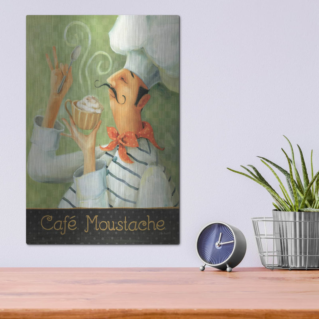 'Cafe Moustache II' by Lisa Audit – Metal Wall Art, 12x16 room view