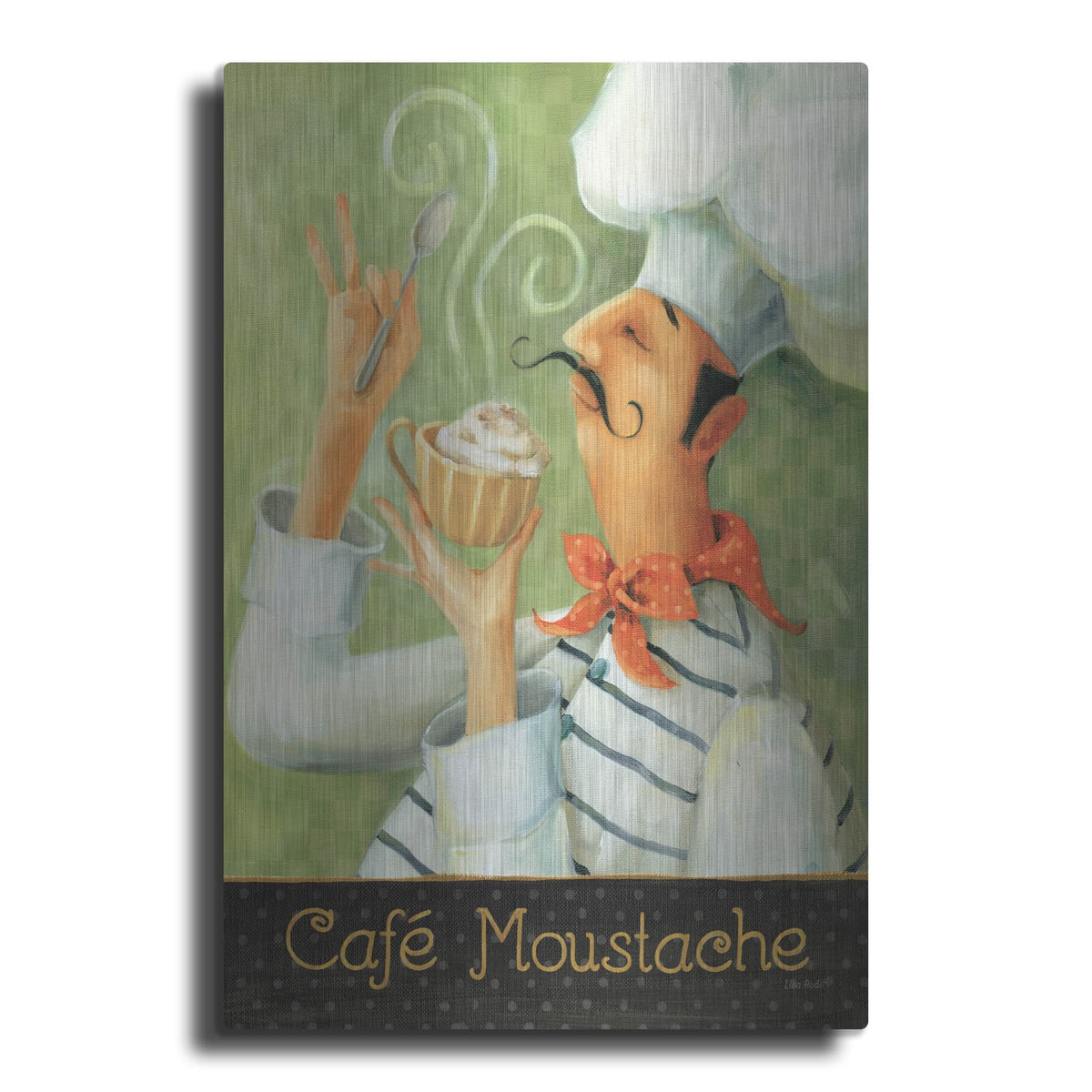 'Cafe Moustache II' by Lisa Audit – Metal Wall Art