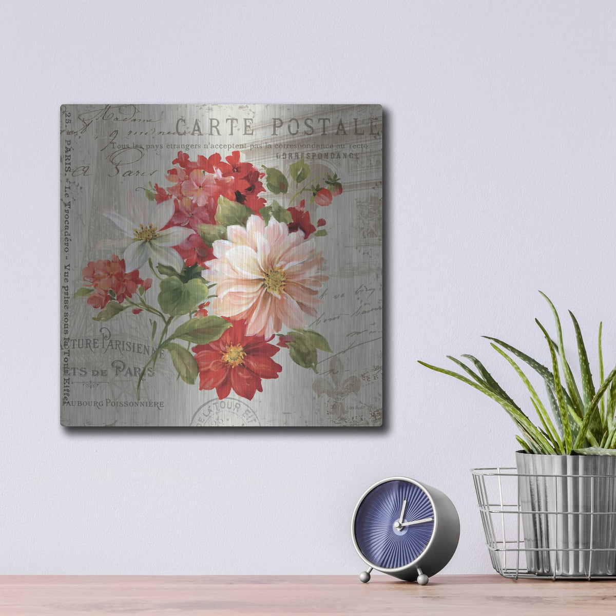'PS Je Taime Light II' by Lisa Audit – Metal Wall Art, 12x12 room view