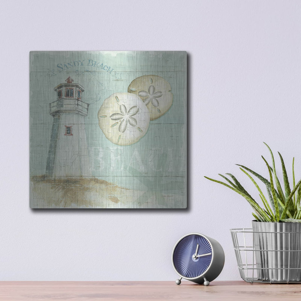 'Beach House I' by Lisa Audit – Metal Wall Art, 12x12 room view