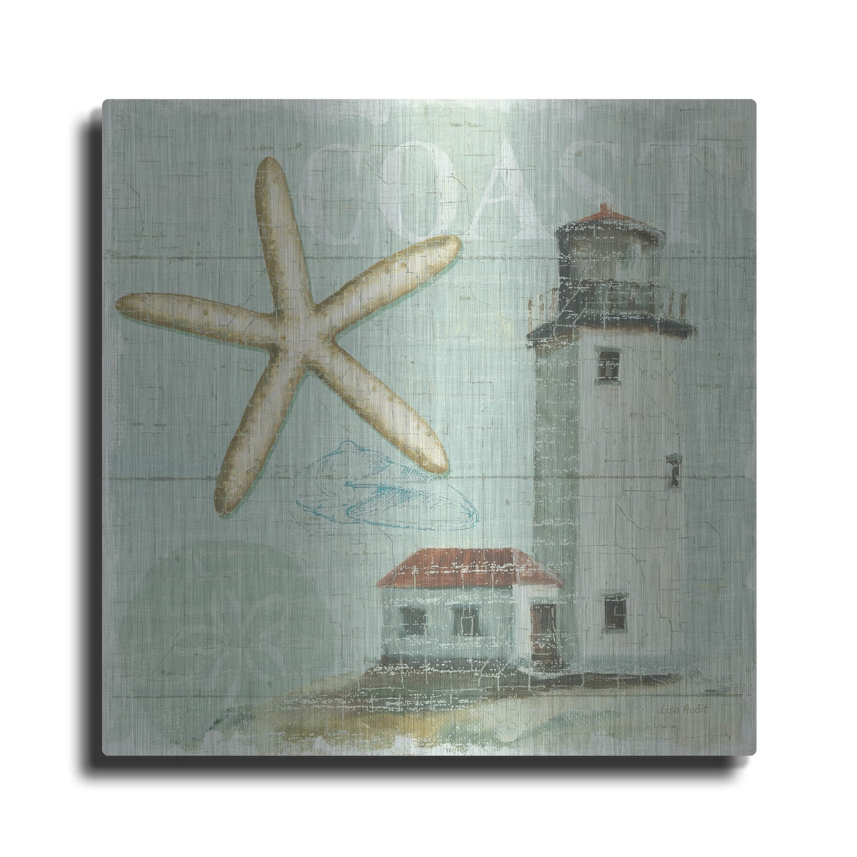 'Beach House II' by Lisa Audit – Metal Wall Art