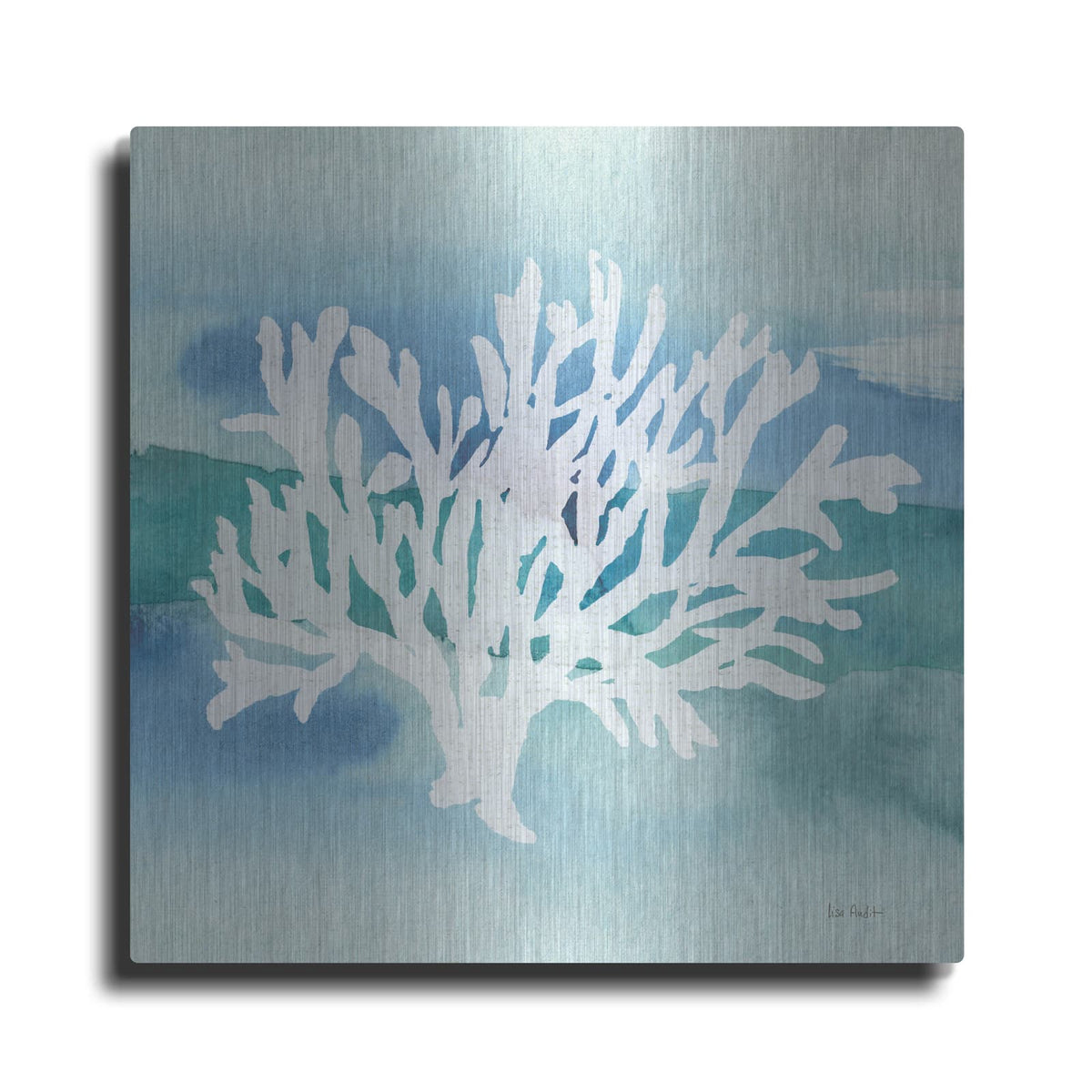 'Sea Life Coral II' by Lisa Audit – Metal Wall Art