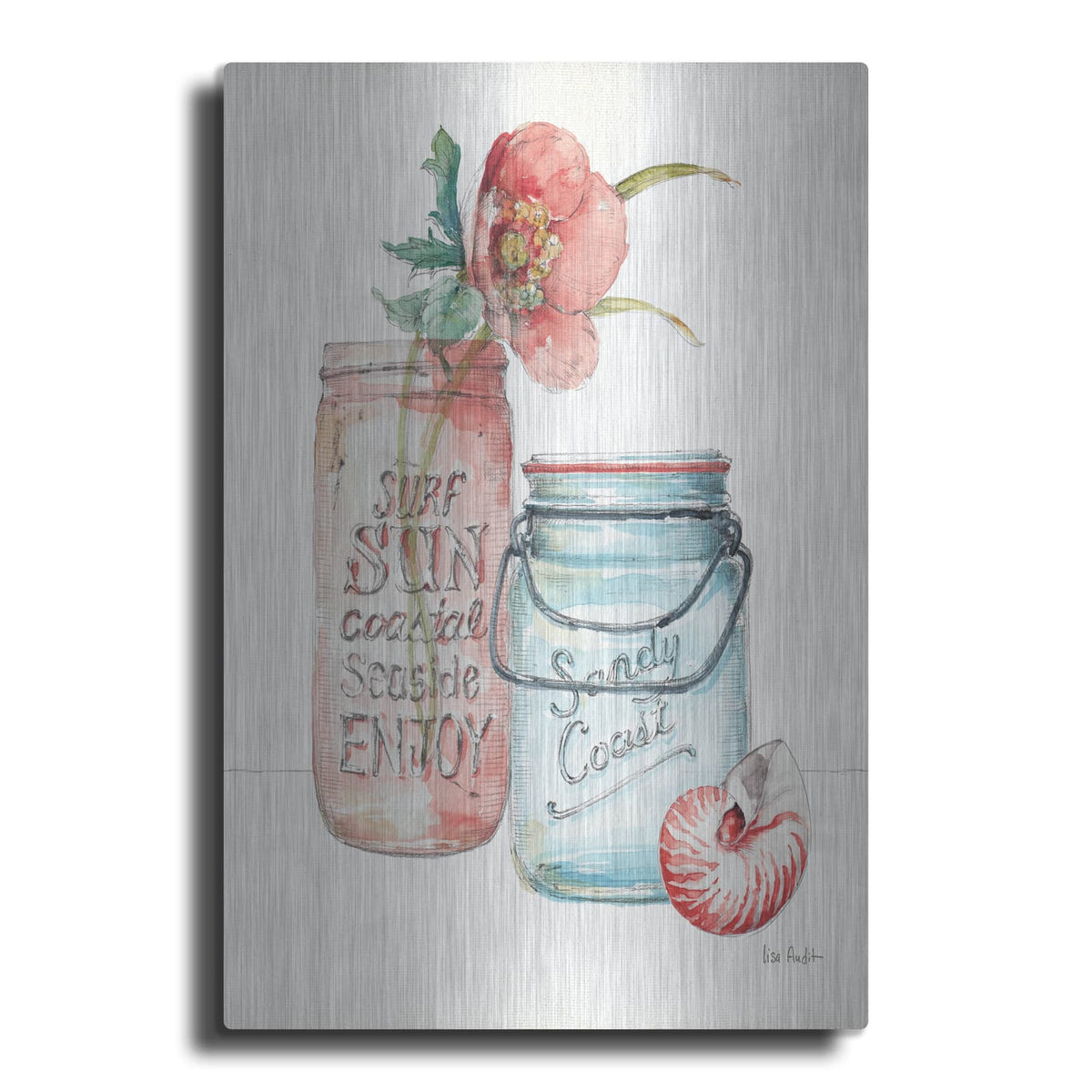 'Sea Finds II' by Lisa Audit – Metal Wall Art