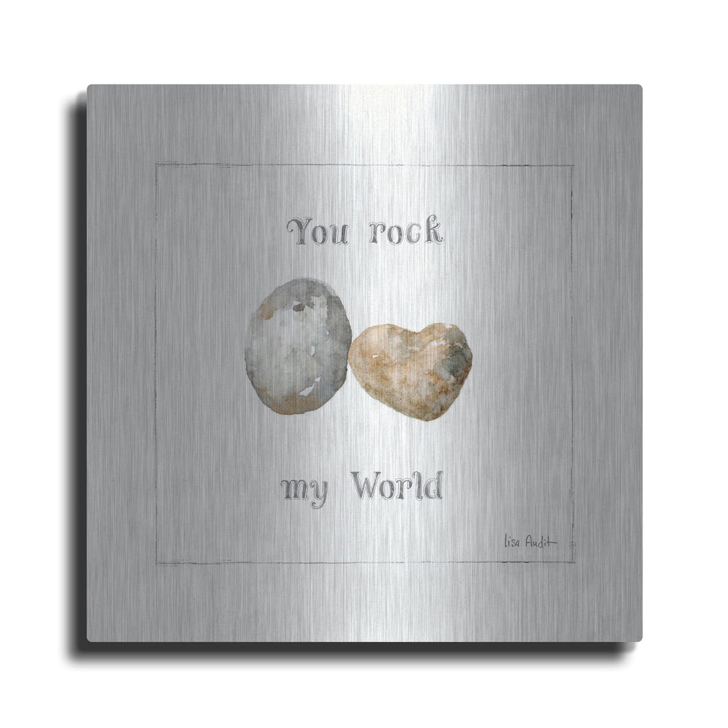 'Pebbles and Sandpipers V' by Lisa Audit – Metal Wall Art