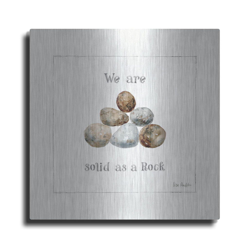 'Pebbles and Sandpipers VI' by Lisa Audit – Metal Wall Art