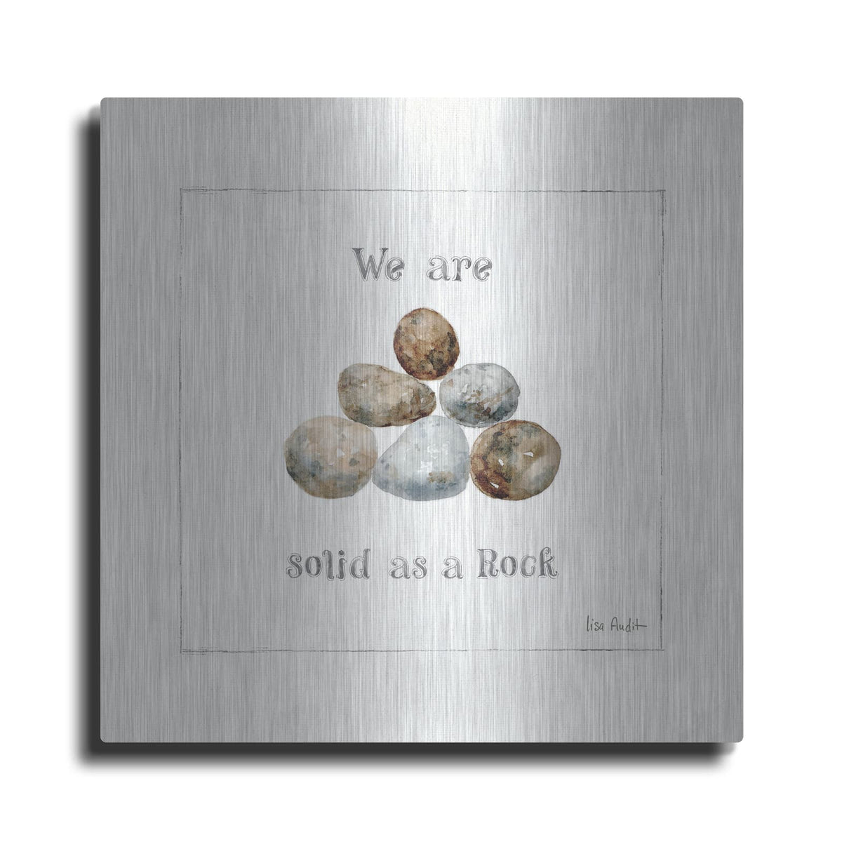 'Pebbles and Sandpipers VI' by Lisa Audit – Metal Wall Art