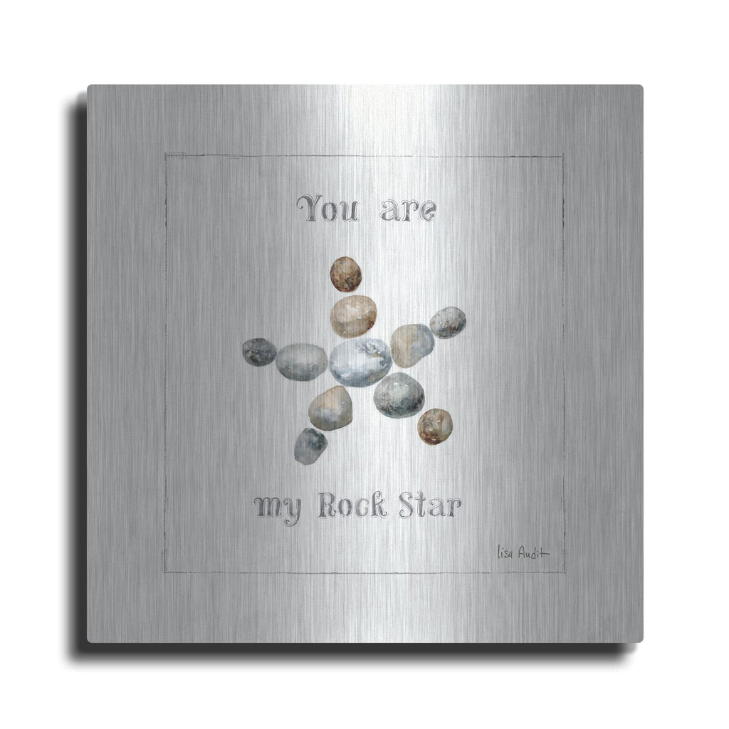 'Pebbles and Sandpipers VII' by Lisa Audit – Metal Wall Art
