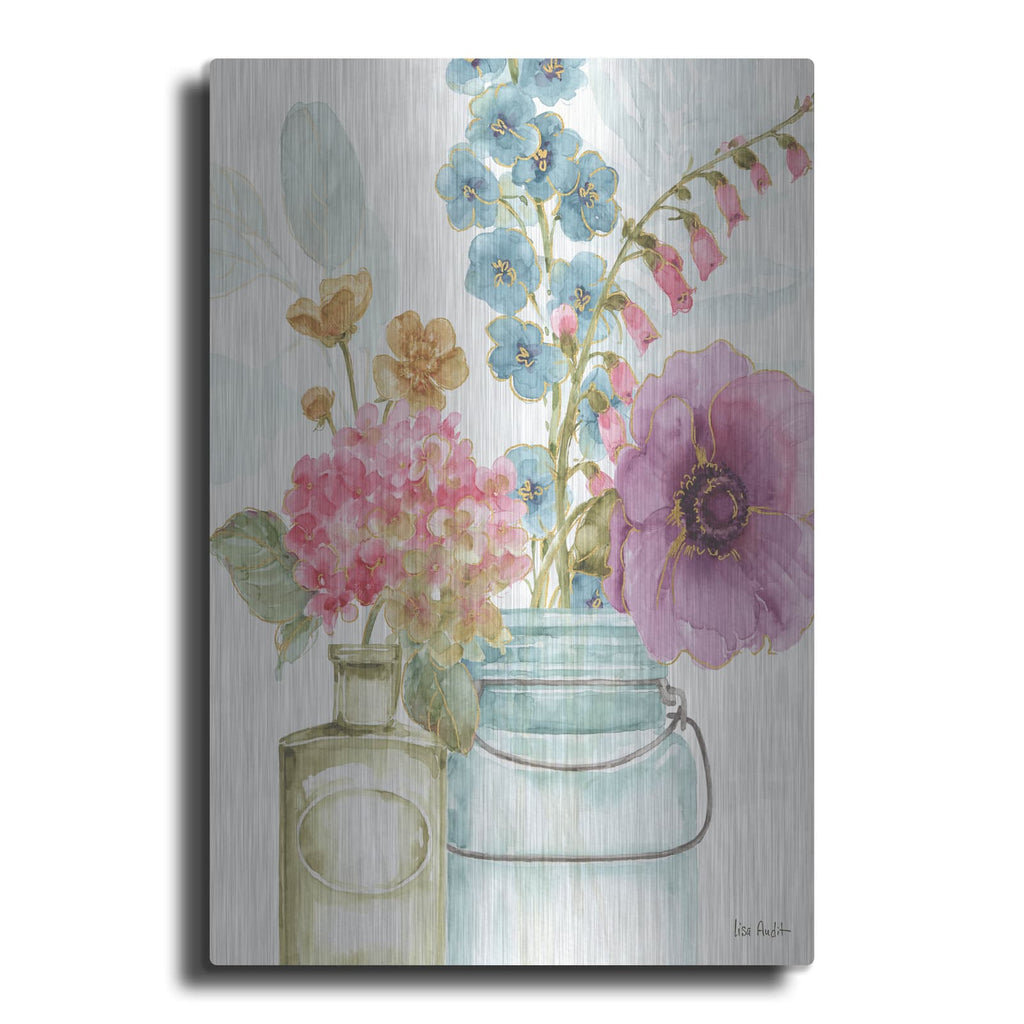 'Rainbow Seeds Flowers VIII' by Lisa Audit – Metal Wall Art