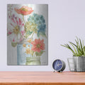 'Rainbow Seeds Flowers IX' by Lisa Audit – Metal Wall Art, 12x16 room view