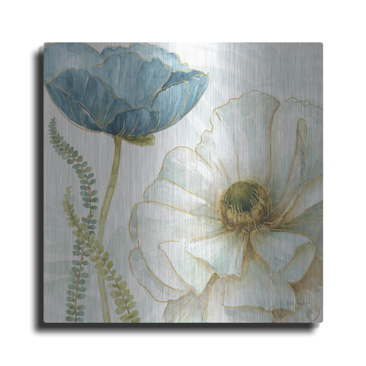 'My Greenhouse Flowers III' by Lisa Audit – Metal Wall Art