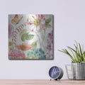 'Rainbow Seeds Flowers II' by Lisa Audit – Metal Wall Art, 12x12 room view