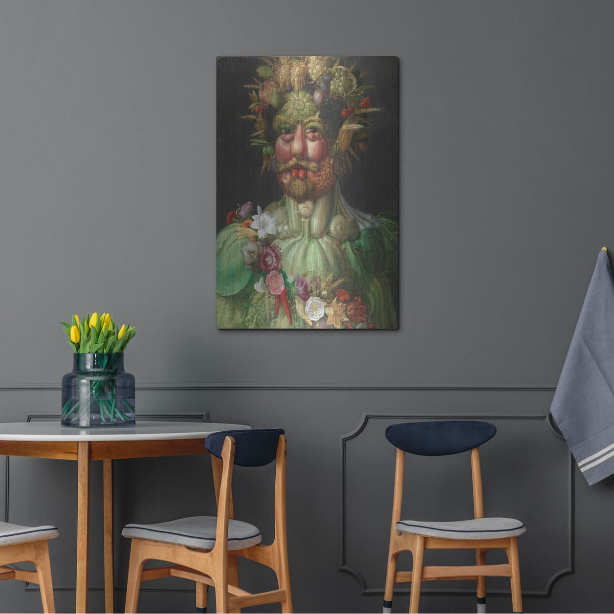 'Vertumnus' by Guiseppe Arcimboldo – Metal Wall Art, 24x36 room view