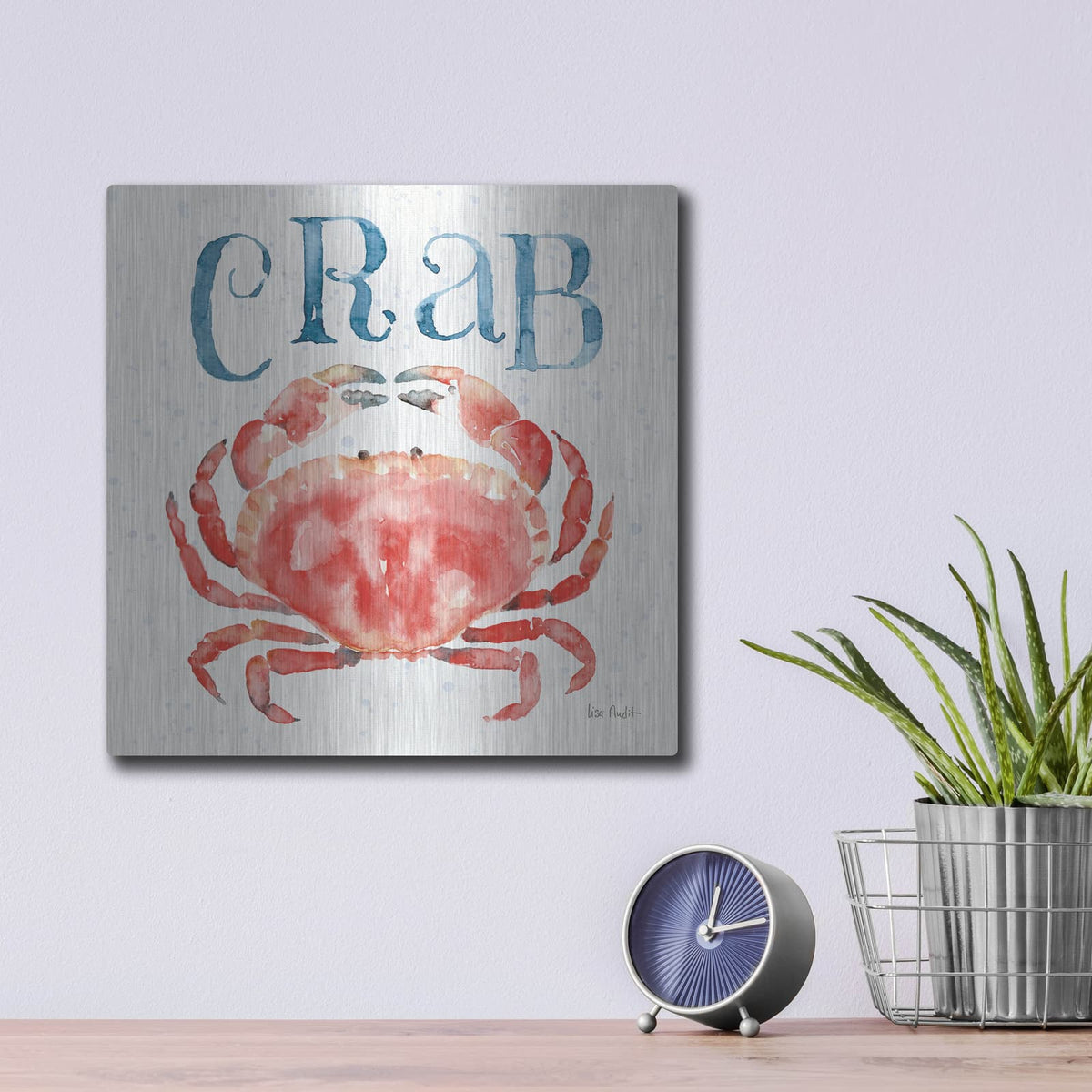 'Beach House Kitchen III' by Lisa Audit – Metal Wall Art, 12x12 room view