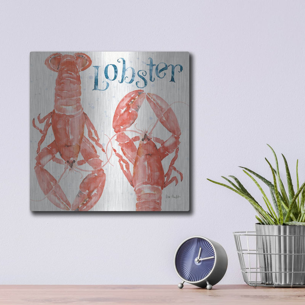 'Beach House Kitchen VI' by Lisa Audit – Metal Wall Art, 12x12 room view