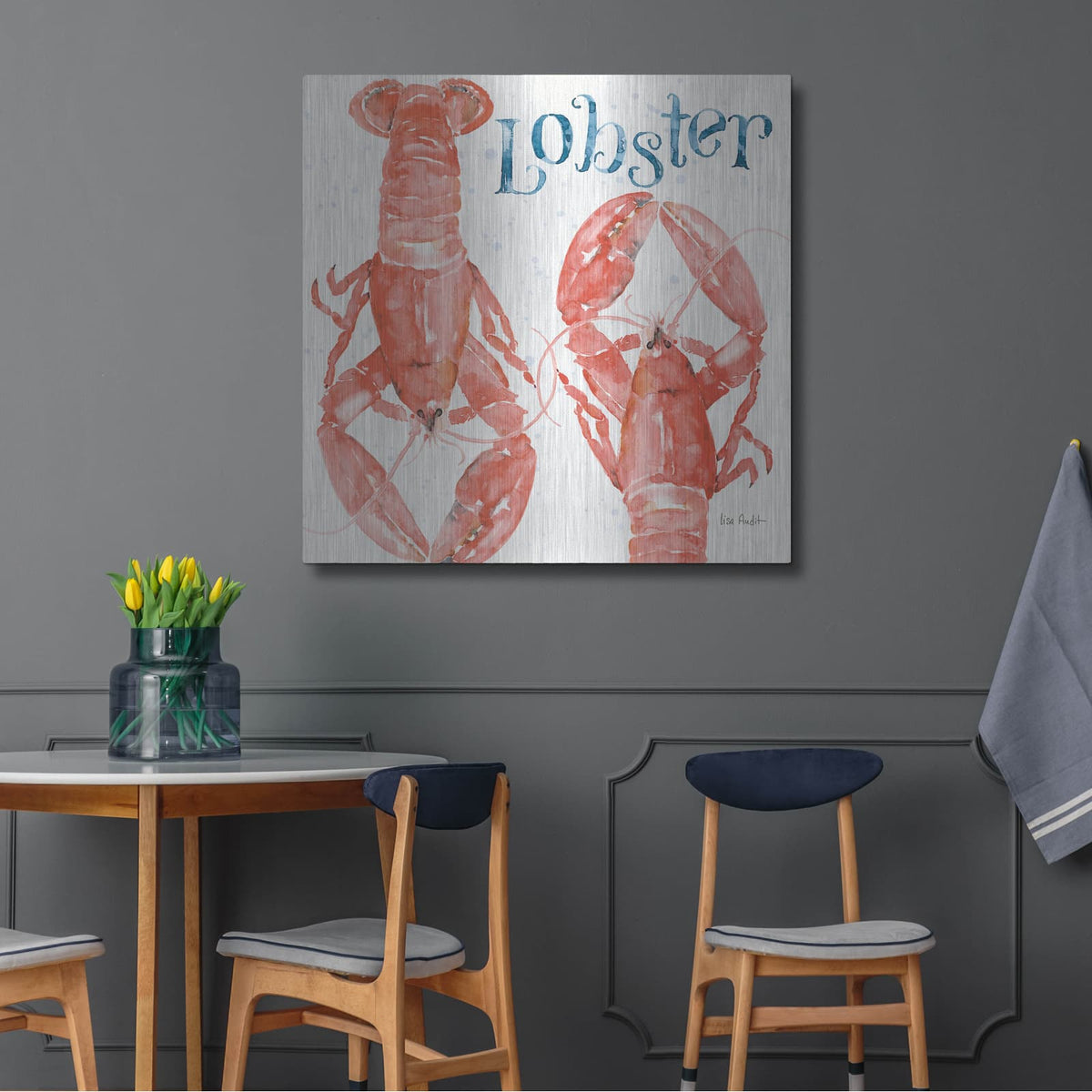 'Beach House Kitchen VI' by Lisa Audit – Metal Wall Art, 36x36 room view