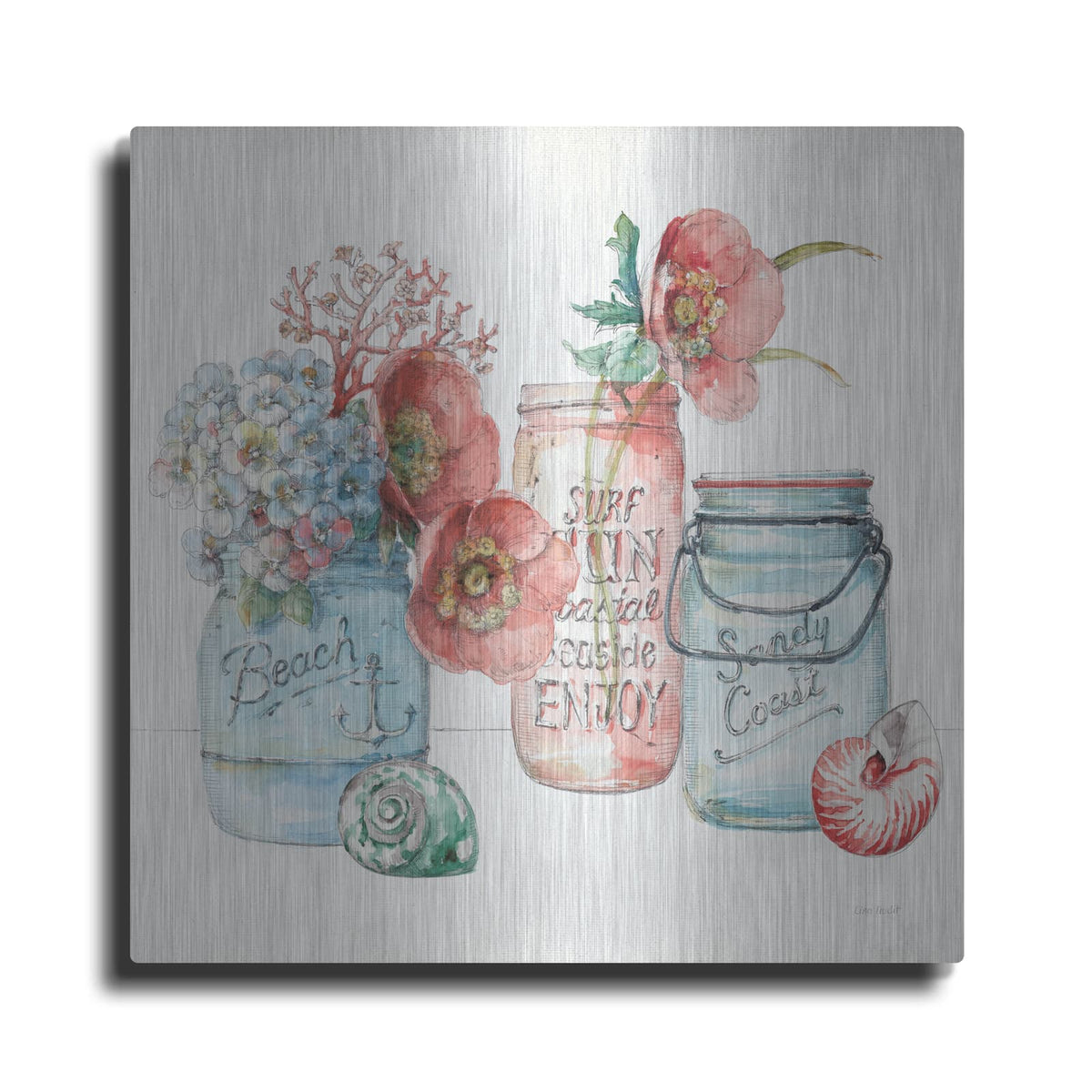 'Sea Finds VII' by Lisa Audit – Metal Wall Art