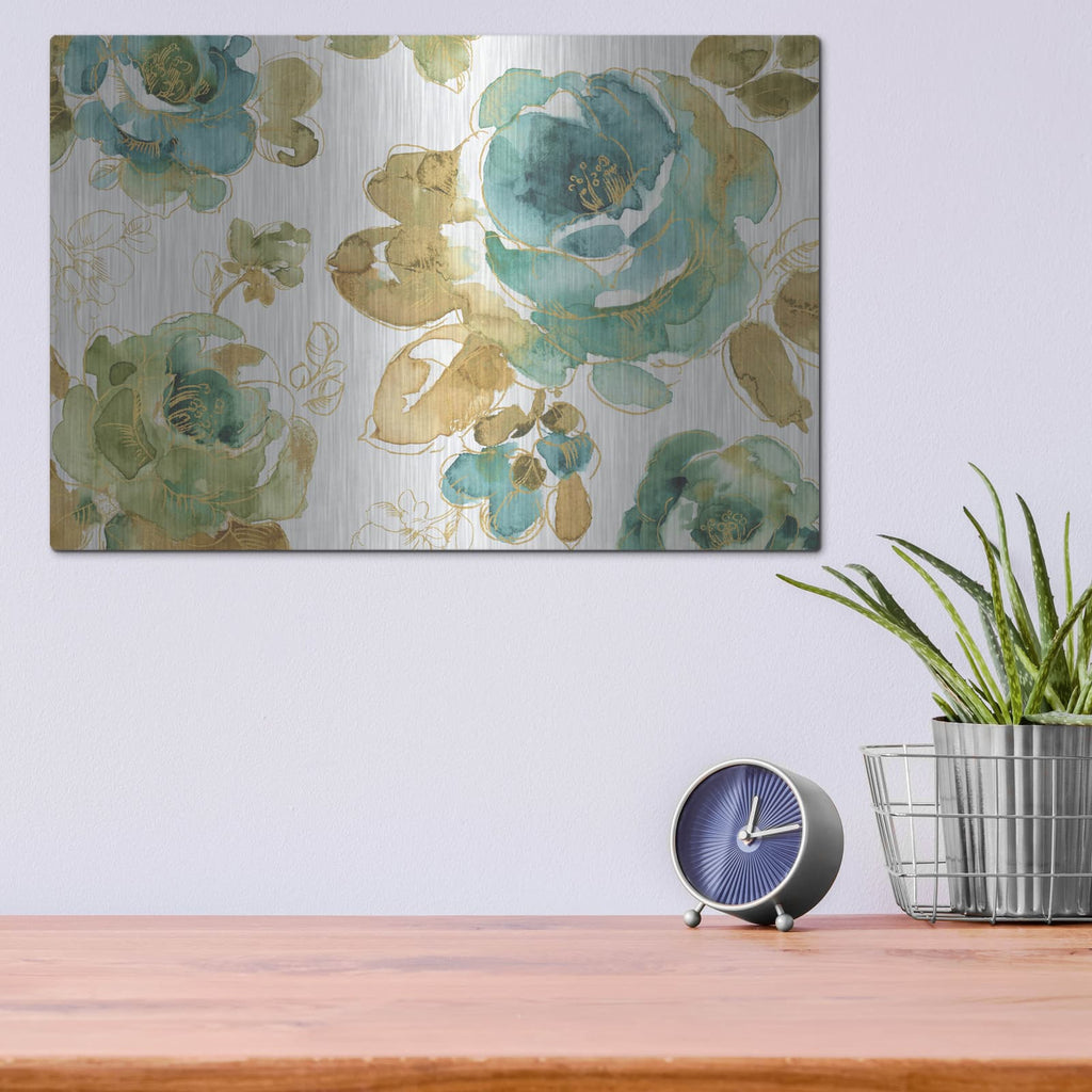 'My Greenhouse Roses I' by Lisa Audit – Metal Wall Art, 16x12 room view