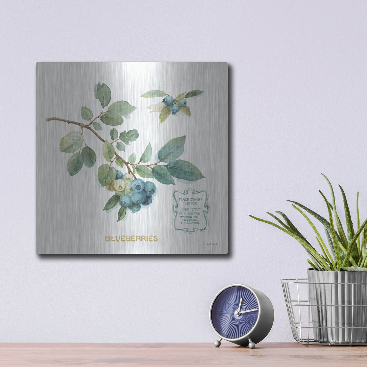 'My Greenhouse Fruit II' by Lisa Audit – Metal Wall Art, 12x12 room view
