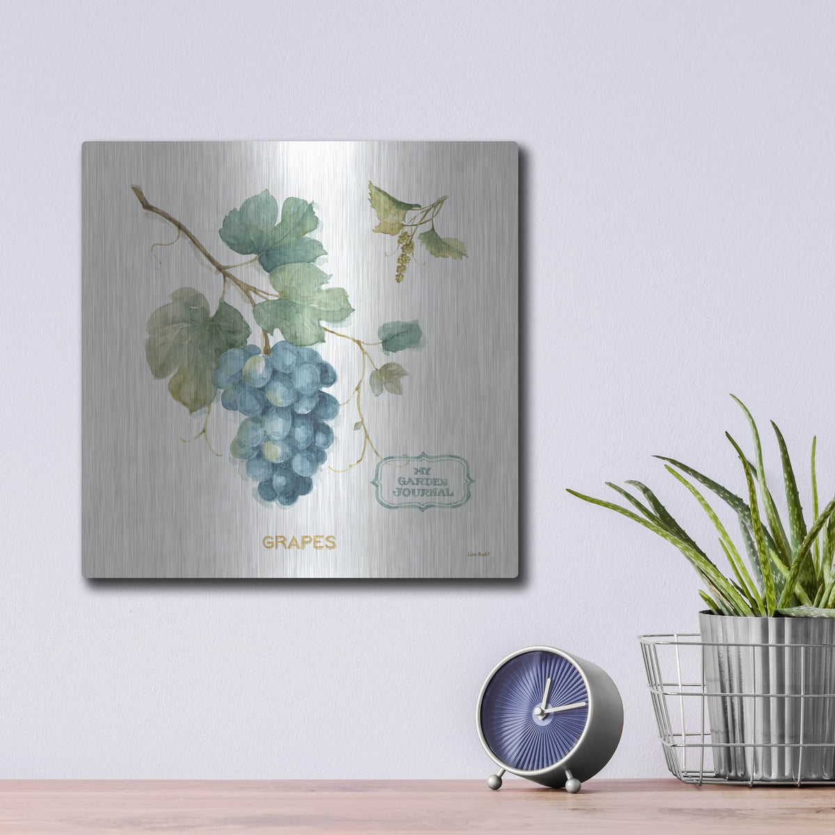 'My Greenhouse Fruit III' by Lisa Audit – Metal Wall Art, 12x12 room view
