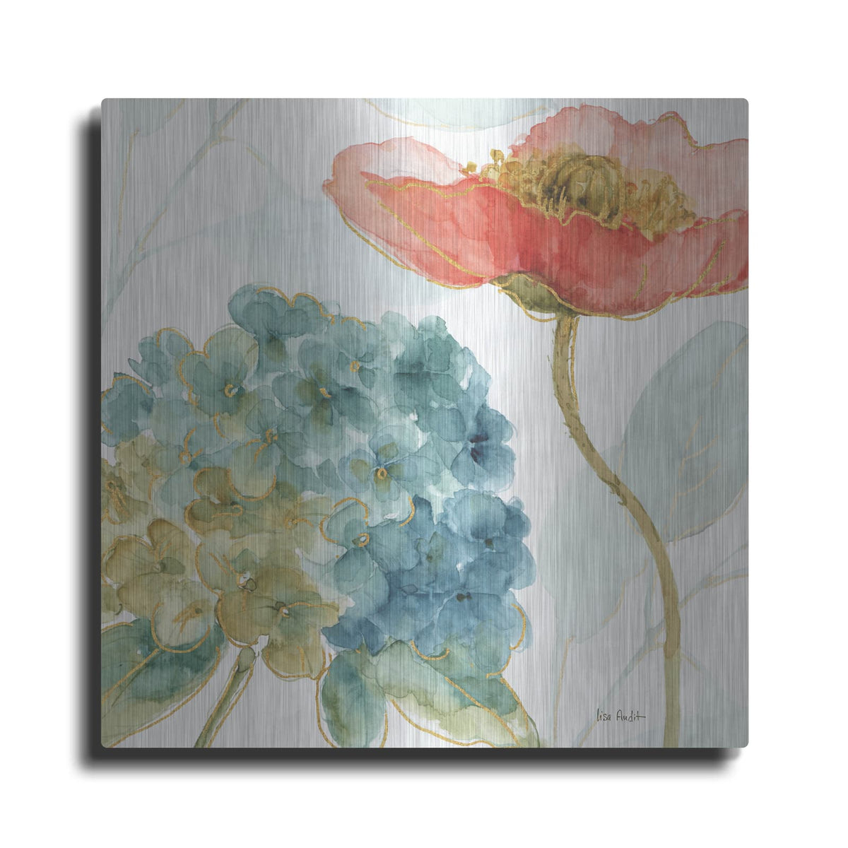 'Rainbow Seeds Flowers IV' by Lisa Audit – Metal Wall Art