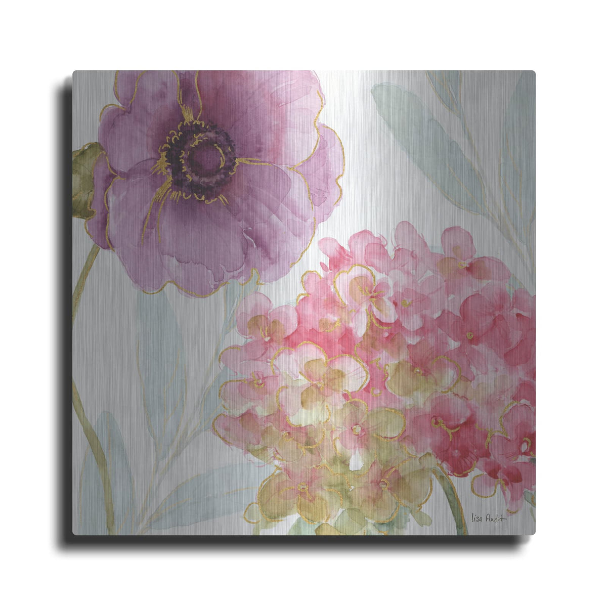 'Rainbow Seeds Flowers V' by Lisa Audit – Metal Wall Art