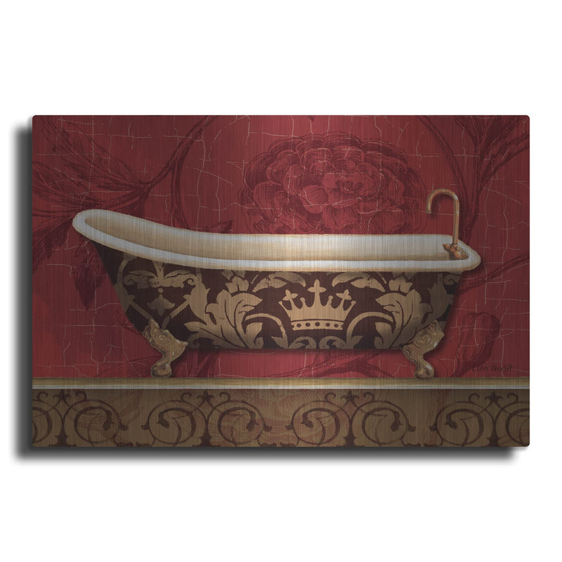 'Royal Red Bath II' by Lisa Audit – Metal Wall Art