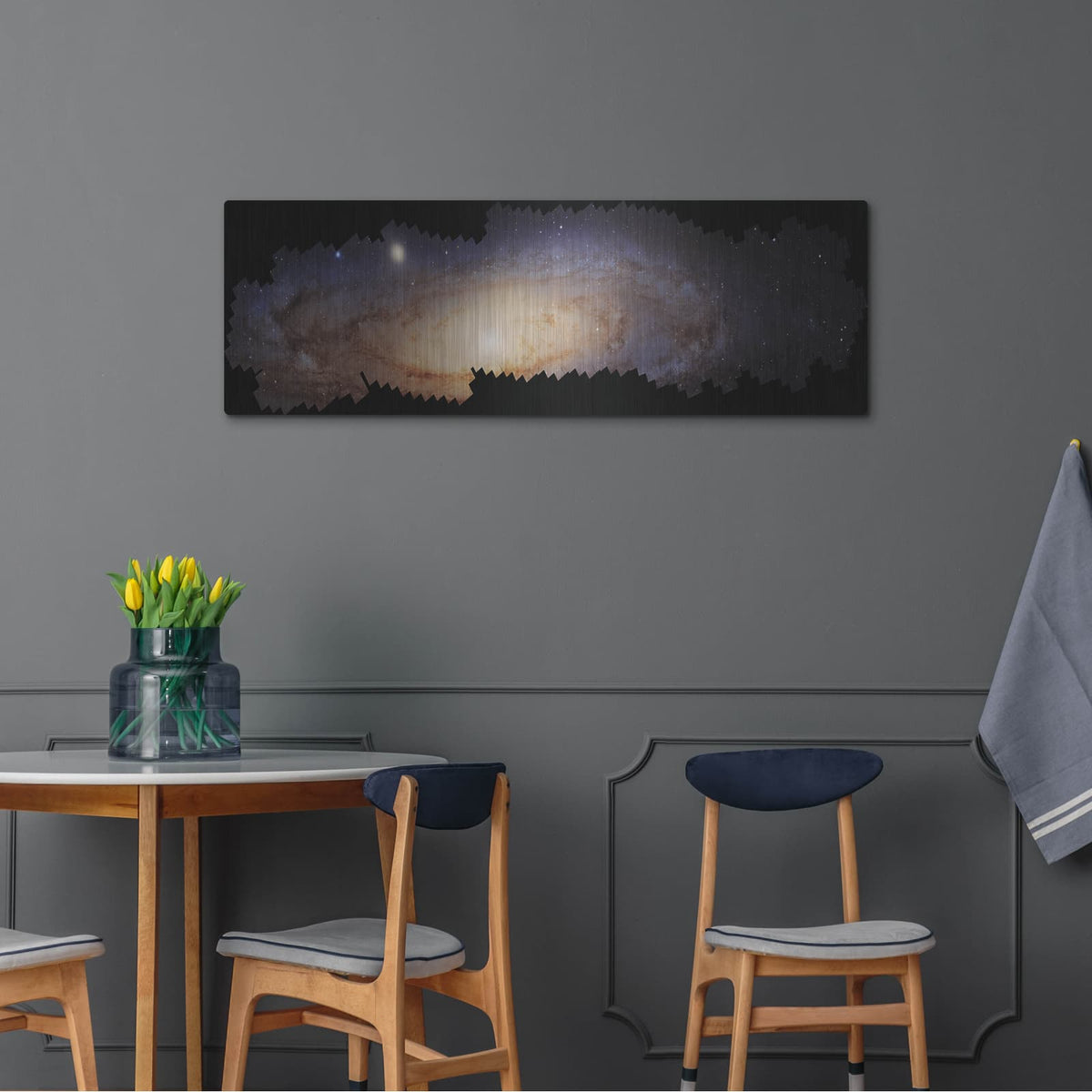 'Andromeda Galaxy - Hubble Space Telescope' by NASA Space Photos – Metal Wall Art, 48x16 room view