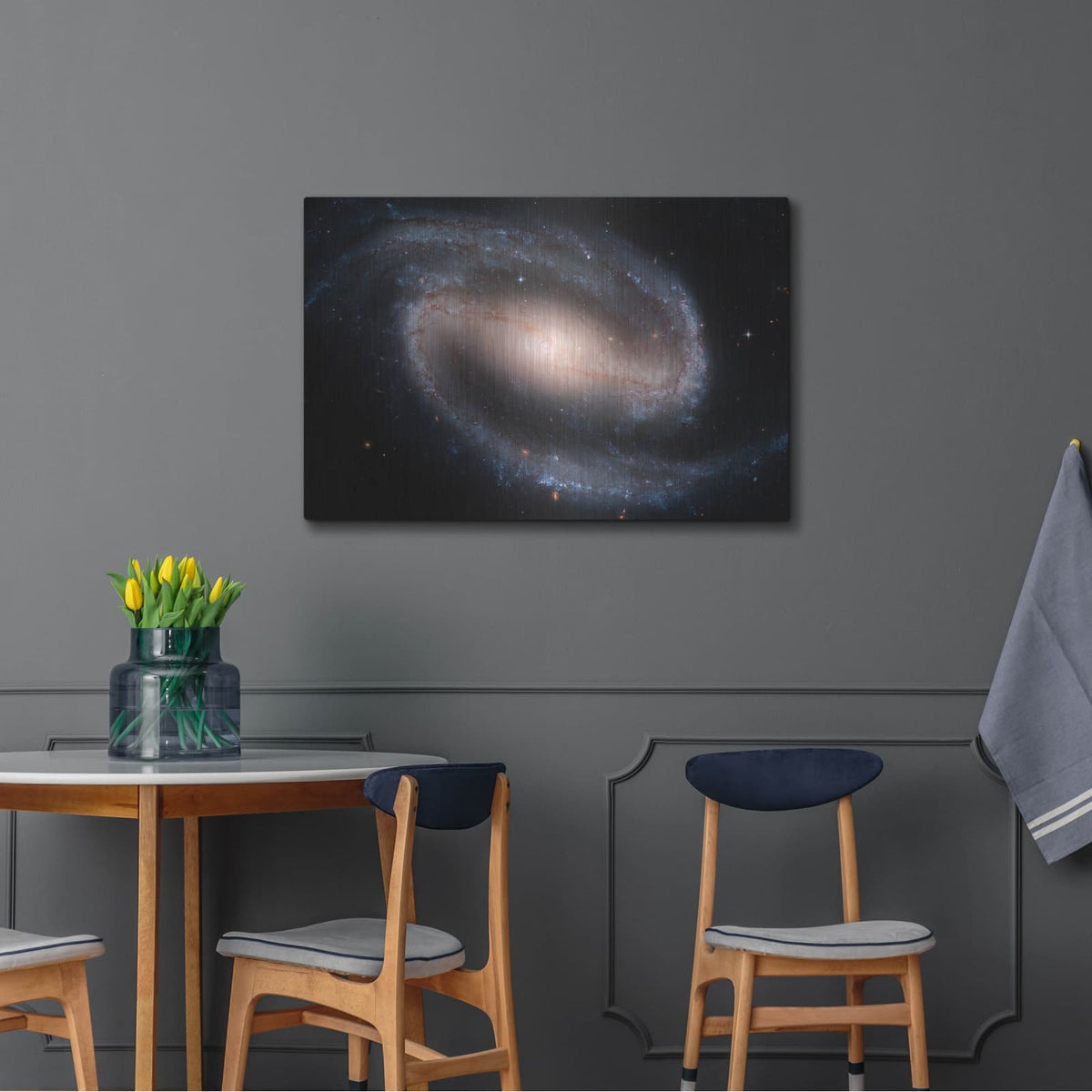 'Barred Spiral Galaxy Ngc 1300' by NASA Space Photos – Metal Wall Art, 36x24 room view