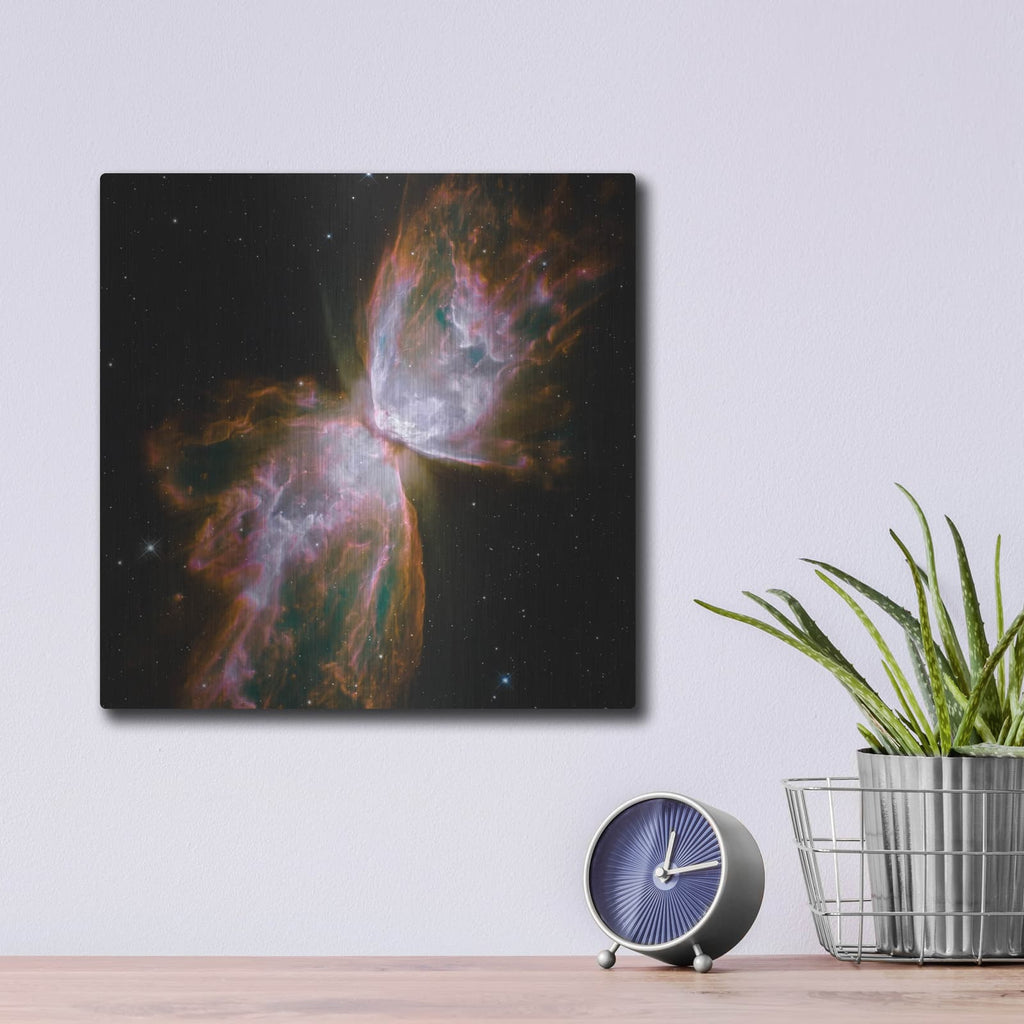'Butterfly Nebula' by NASA Space Photos – Metal Wall Art, 12x12 room view