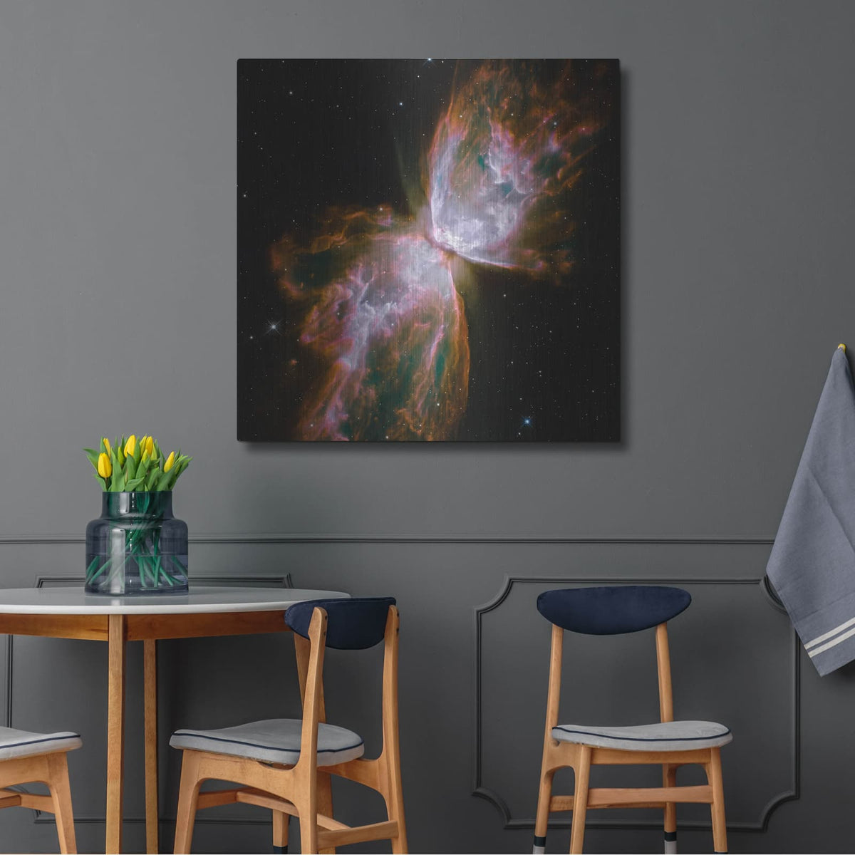 'Butterfly Nebula' by NASA Space Photos – Metal Wall Art, 36x36 room view