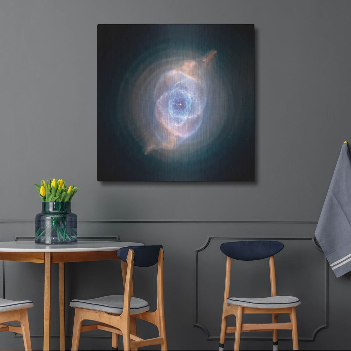 'Cat's Eye Nebula' by NASA Space Photos – Metal Wall Art, 36x36 room view