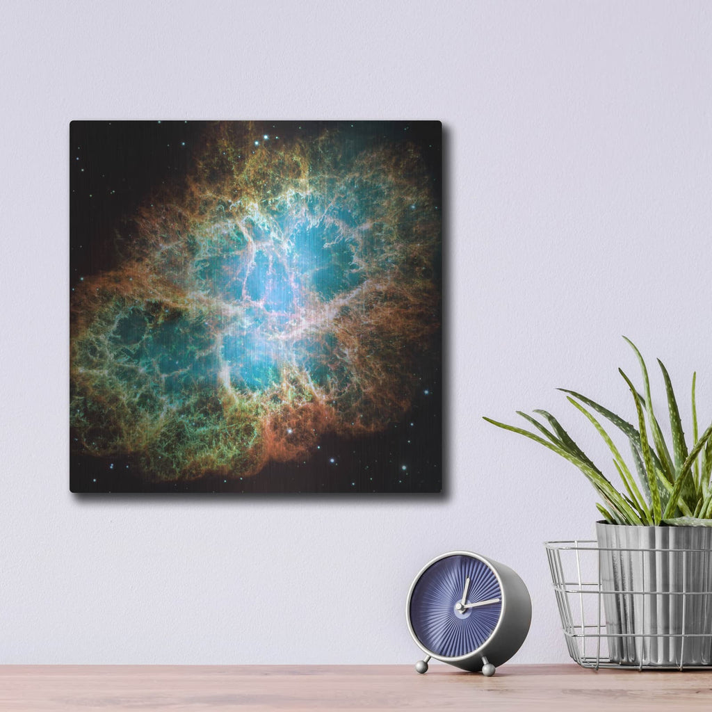 'Crab Nebula Supernova' by NASA Space Photos – Metal Wall Art, 12x12 room view