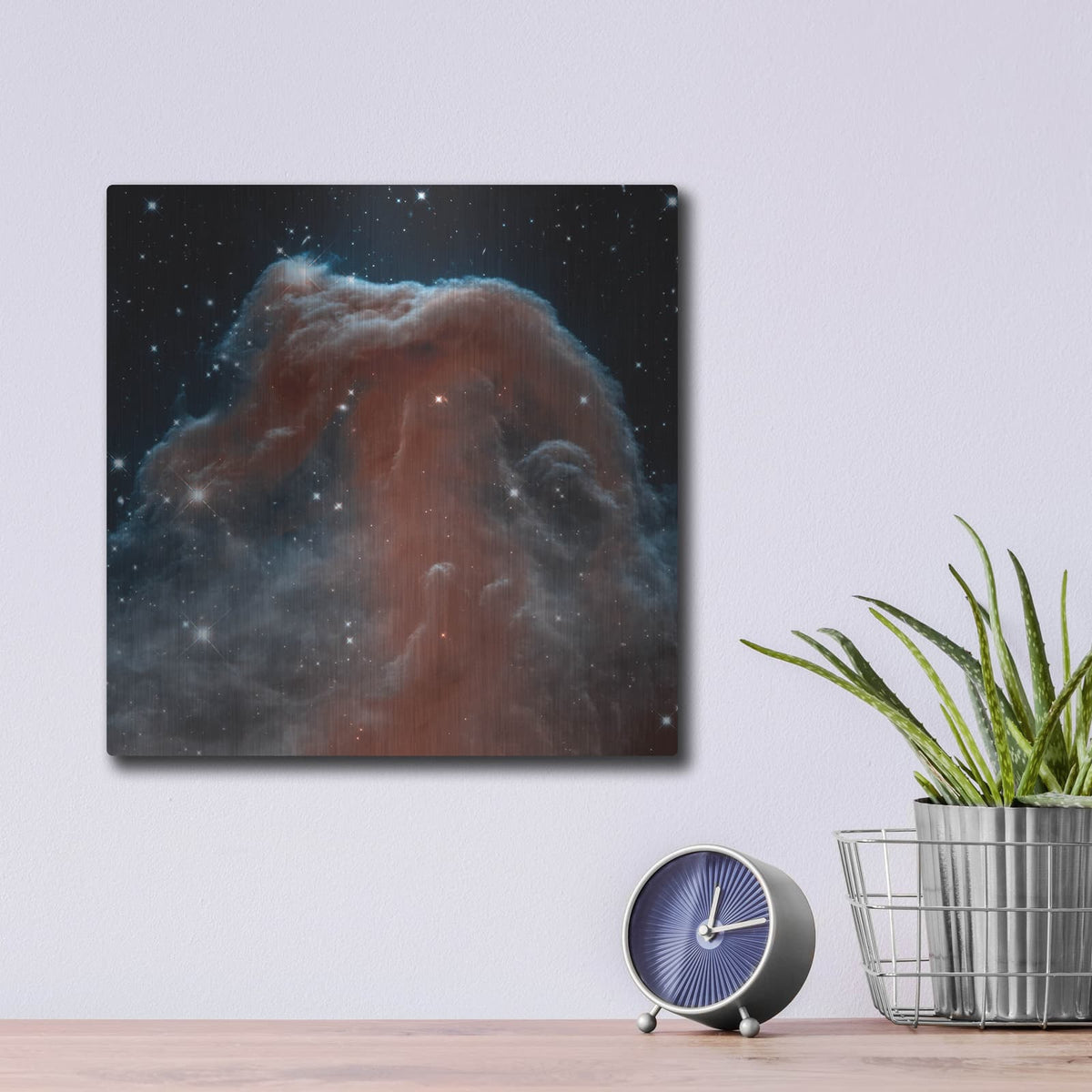 'Horsehead Nebula' by NASA Space Photos – Metal Wall Art, 12x12 room view