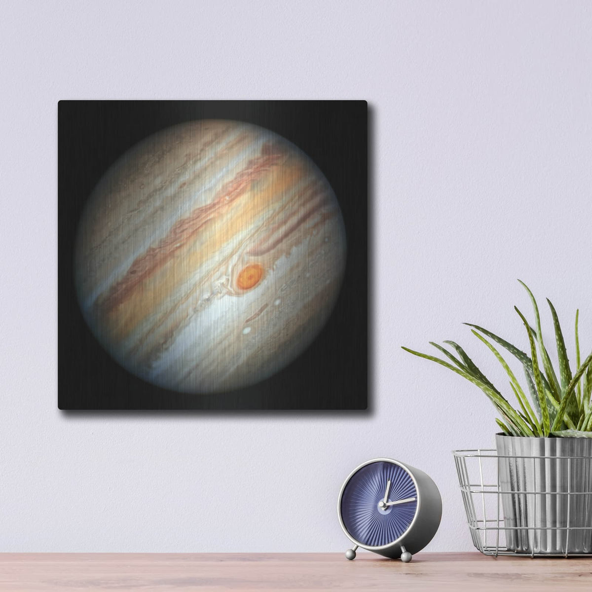 'Jupiter 2' by NASA Space Photos – Metal Wall Art, 12x12 room view