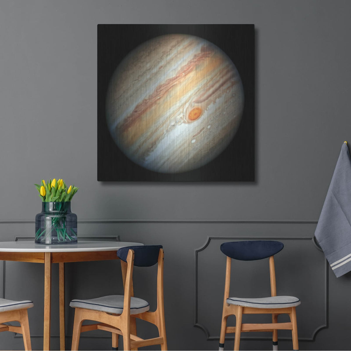 'Jupiter 2' by NASA Space Photos – Metal Wall Art, 36x36 room view