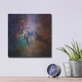 'Lagoon Nebula' by NASA Space Photos – Metal Wall Art, 12x12 room view
