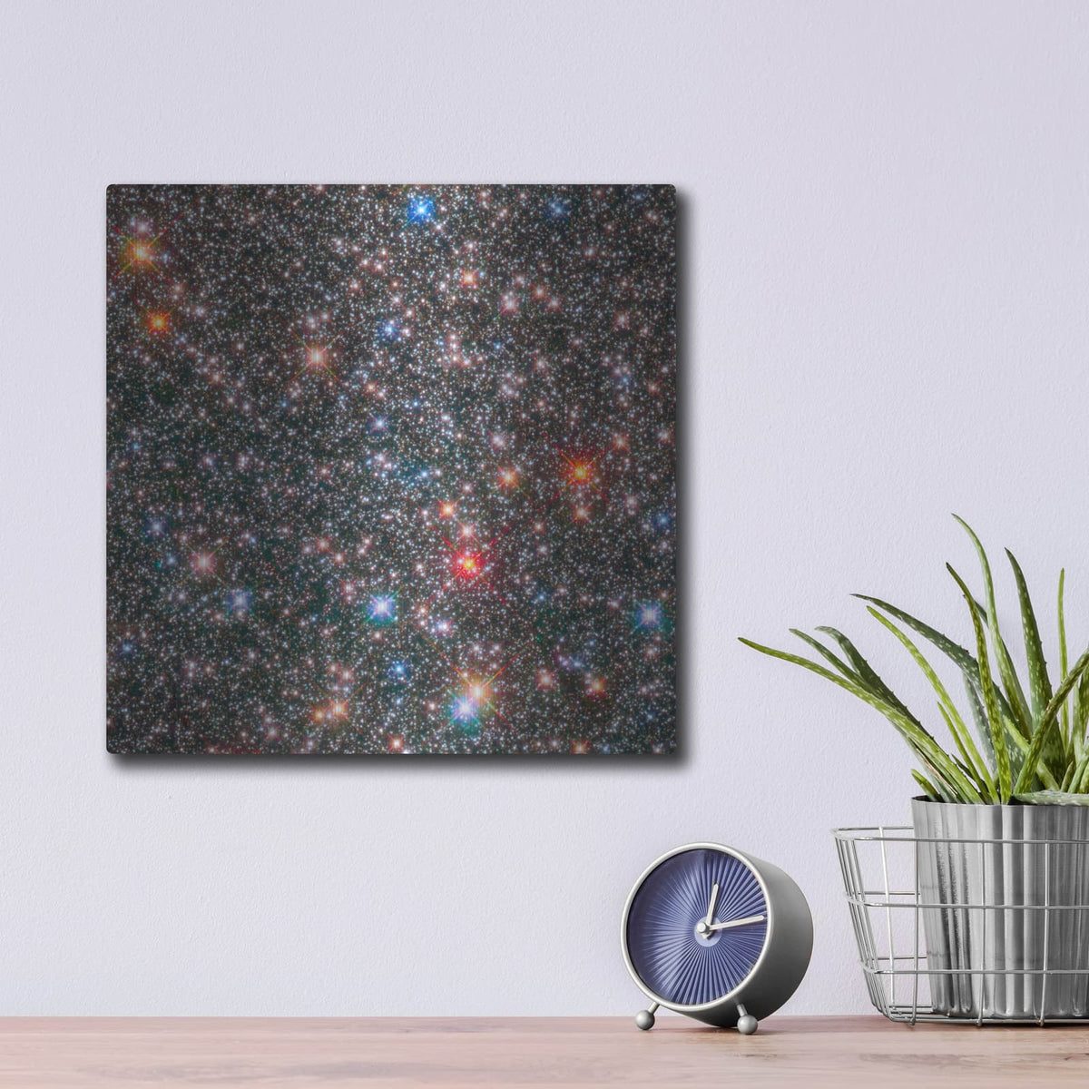 'Milky Way Bulge' by NASA Space Photos – Metal Wall Art, 12x12 room view