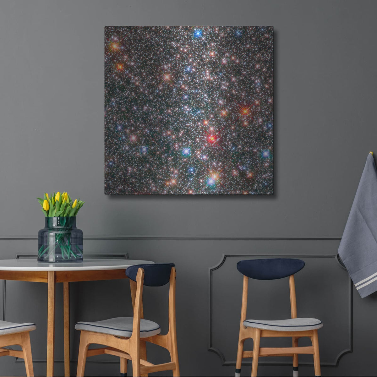 'Milky Way Bulge' by NASA Space Photos – Metal Wall Art, 36x36 room view