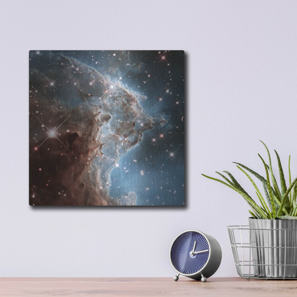 'Monkey Head Nebula' by NASA Space Photos – Metal Wall Art, 12x12 room view