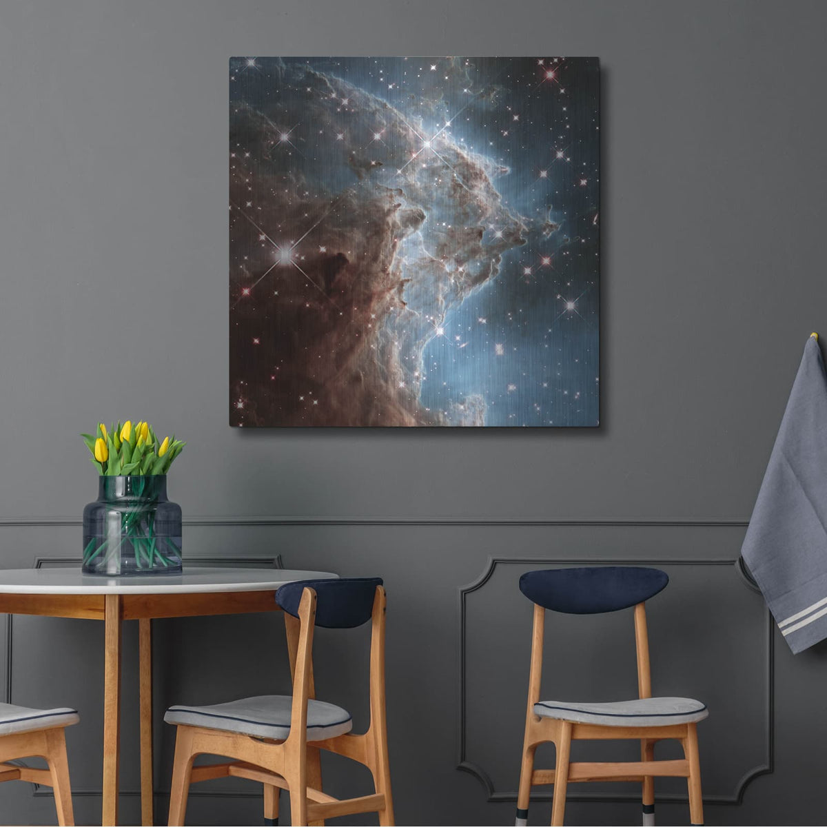 'Monkey Head Nebula' by NASA Space Photos – Metal Wall Art, 36x36 room view
