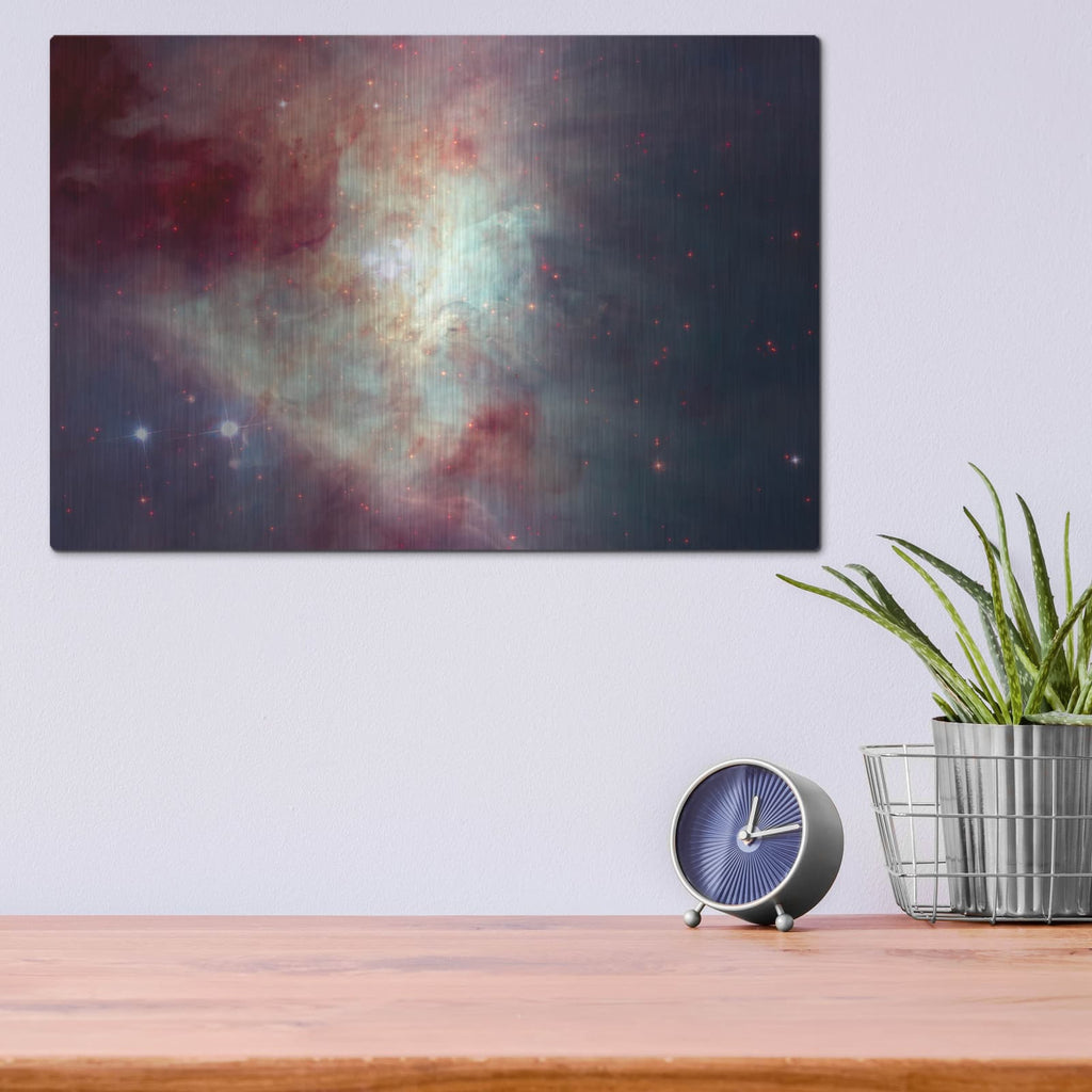 'Orion Nebula M42' by NASA Space Photos – Metal Wall Art, 16x12 room view