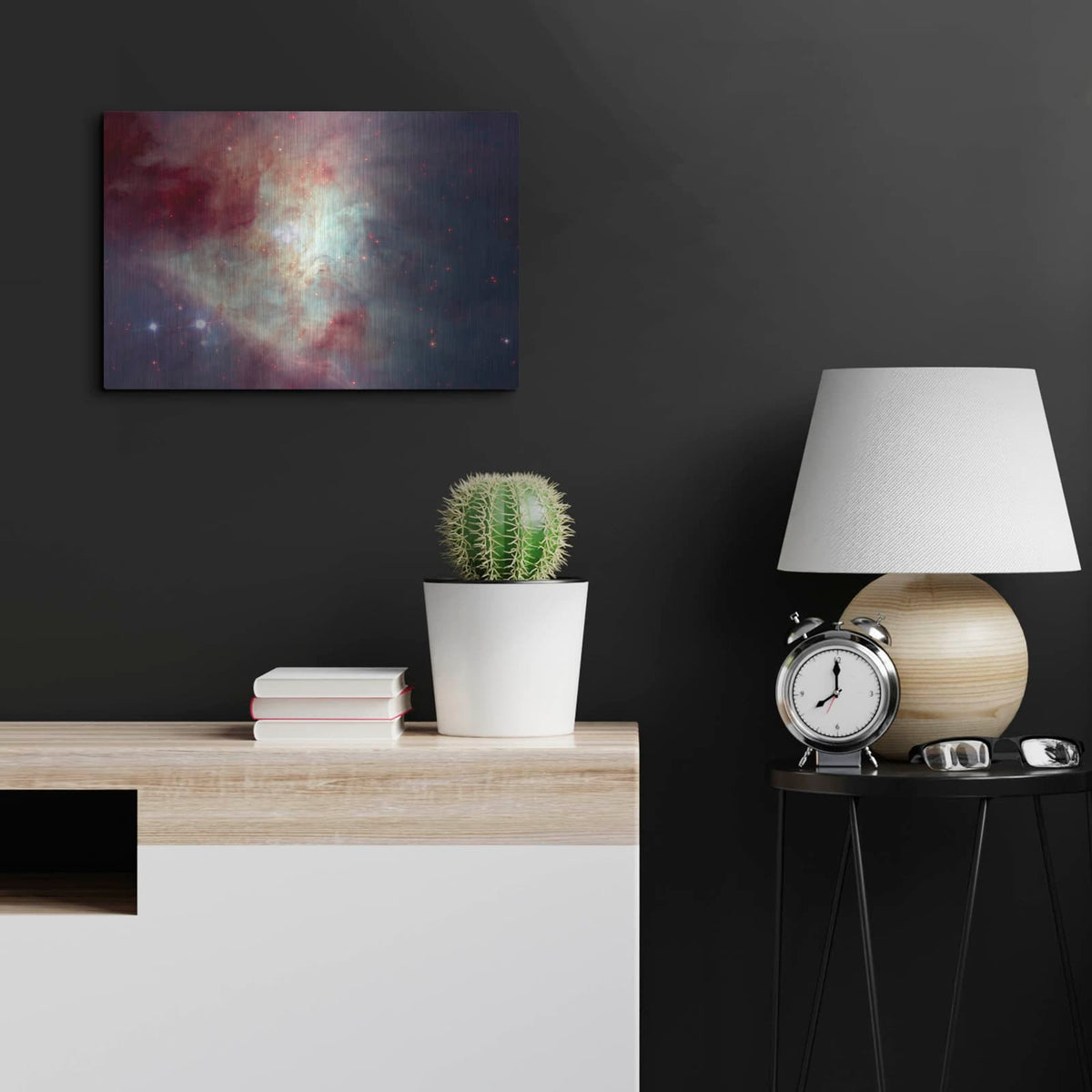 'Orion Nebula M42' by NASA Space Photos – Metal Wall Art, 24x16 room view