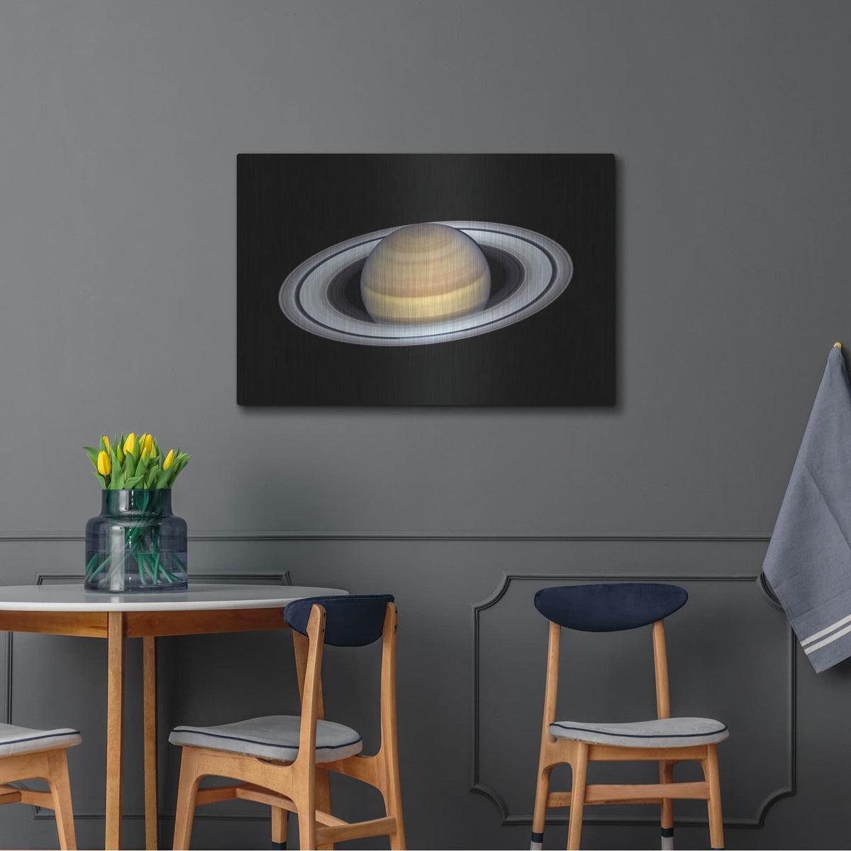 'Saturn 2' by NASA Space Photos – Metal Wall Art, 36x24 room view