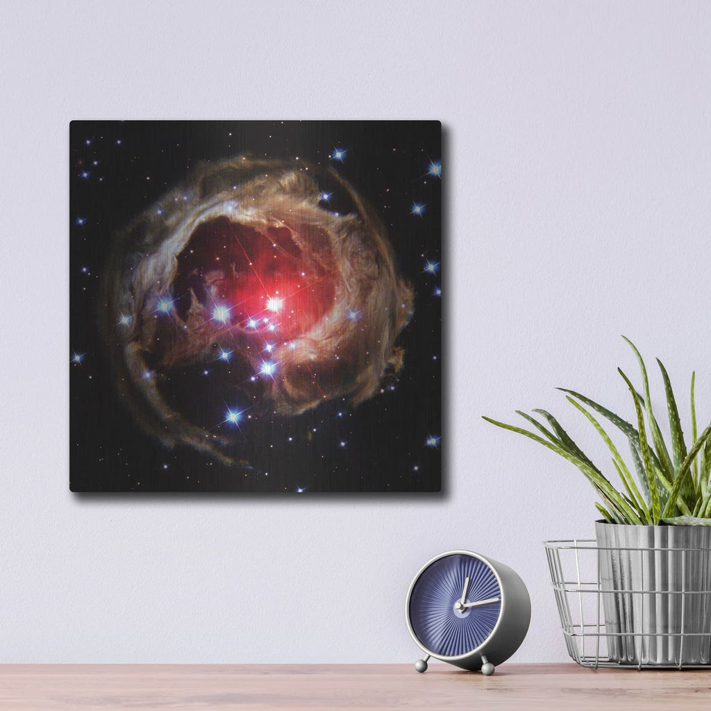 'V838 Monocerotis' by NASA Space Photos – Metal Wall Art, 12x12 room view