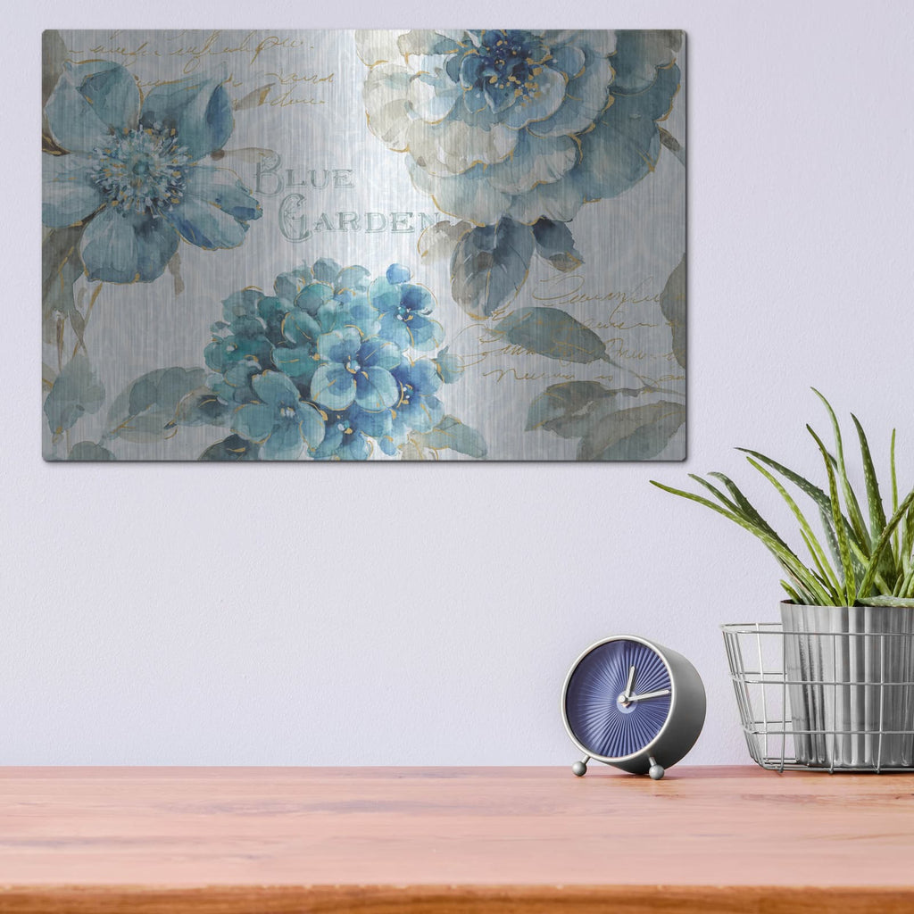 'Indigold I' by Lisa Audit – Metal Wall Art, 16x12 room view