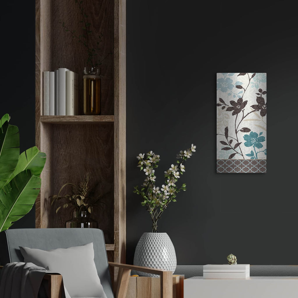 'Botanical Touch I' by Lisa Audit – Metal Wall Art, 12x24 room view