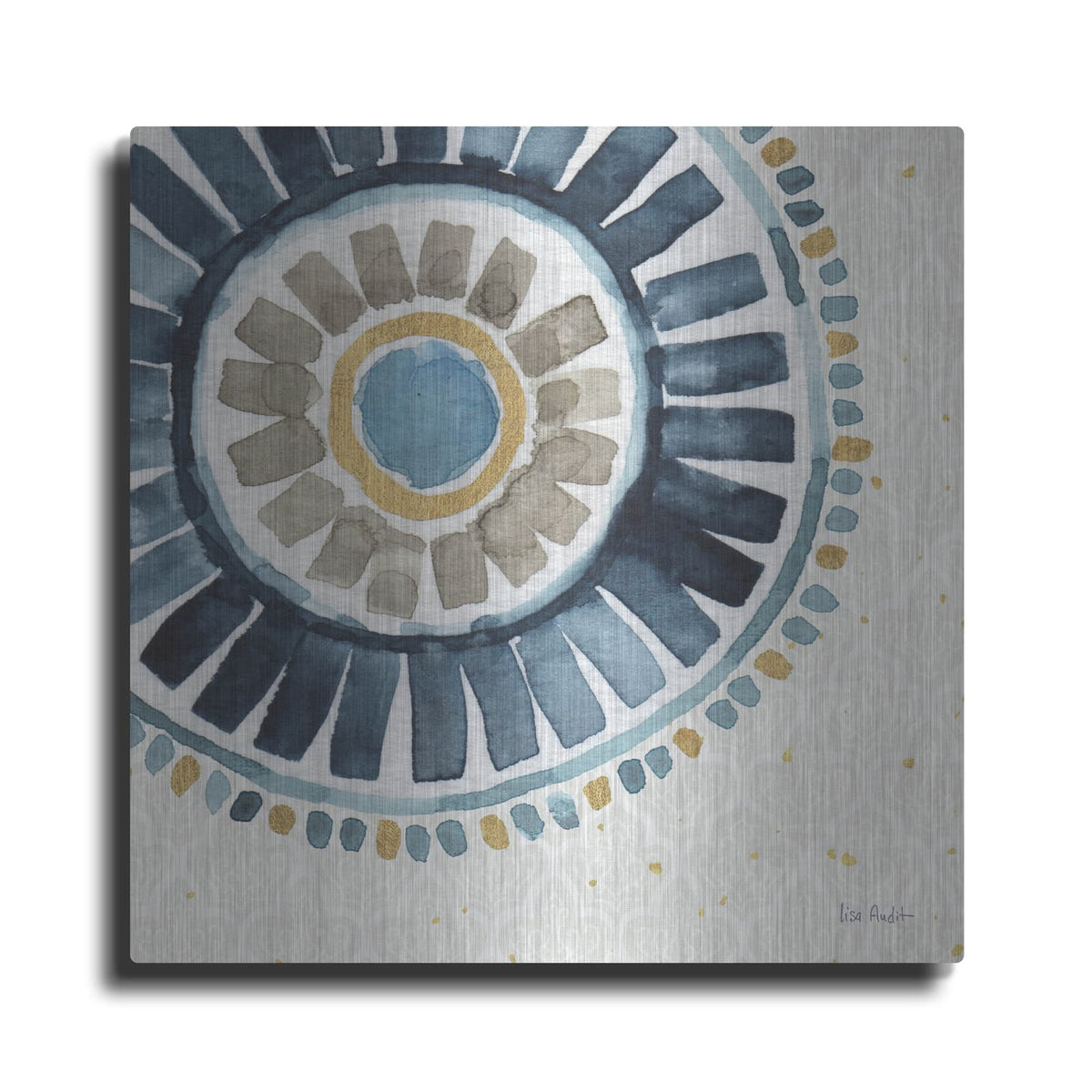 'Indigold XVII' by Lisa Audit – Metal Wall Art