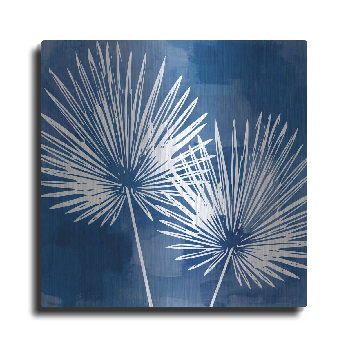 'Painted Sky Palms' by Linda Woods – Metal Wall Art