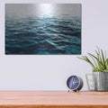 'Blue Sea' by Nicklas Gustafsson – Metal Wall Art, 16x12 room view